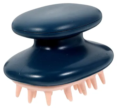 Produktbild von Ergonomische Silikon-Massagebürste für die Kopfhaut in Blau, BPA-frei