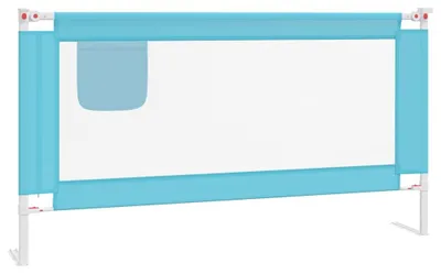 Produktbild von vidaXL Kleinkind-Bettschutzgitter Blau 160x25 cm Stoff