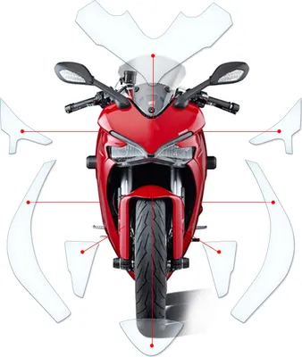 Produktbild von Lackschutzfolie Steinschlagschutz passend für Ducati Supersport 2017+