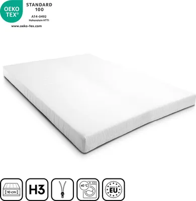 Produktbild von Komfortschaummatratze K10 180 x 200 cm, Höhe 10 cm, Härtegrad H3