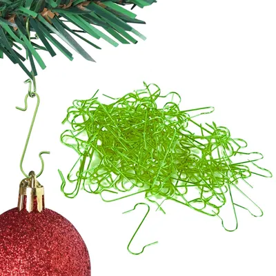 100 Stück Christbaum-Anhänger, grün, 0,04 kg