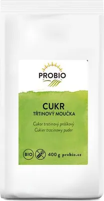 Obrázek produktu pro Cukr třtinový moučkový BIO 400 g PROBIO