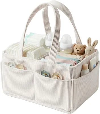 Produktbild von Windeltasche für den Wickeltisch – Stilvolle Organizer für Babyartikel – Ein unverzichtbares Geschenk zur Geburt und für das Baby