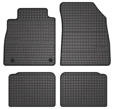 Produktbild von Gummi-Fußmatten für Nissan Micra K14 2017- (Schrägheck) – 4-tlg, Schwarz, passgenau – Wielganizator SolidPRO
