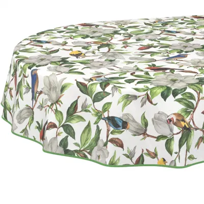 Produktbild von Wachstuchtischdecke oval 160x140 cm, abwaschbar, pflegeleicht, Gartentischdecke