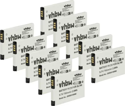 Produktbild von vhbw 10x Akku kompatibel mit Unify OpenStage SL4 Professional, OpenStage SL5, OpenScape SL5 schnurlos Festnetz Telefon (700 mAh, 3,7 V, Li-Ion)