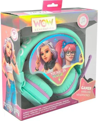 Image de Casque Audio Bluetooth Enfant WOW GENERATION, Micro Intégré, Rechargeable, Parties Soft pour Oreilles, Dès 5 Ans