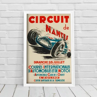 Produktbild von Poster - Canvas - Leinwand - 29,7 cm x 42 cm - Grand Prix Circuit de Nantes