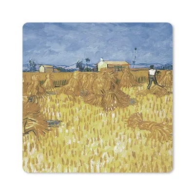 Produktbild von MuchoWow® Mauspad Mousepad Weinlese in der Provence - Vincent van Gogh 20x20 cm - Mousepads - Maus Mat - Pad - Mausunterlage - Desk Mat - Bureauartikeln