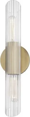 Produktbild von Casa Padrino Luxus Wandleuchte Antik Messingfarben 12,1 x 8,9 x H. 43,8 cm - Wohnzimmer Wandlampe