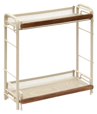 Produktbild von Rechteckiges regal mit 2 ebenen, telma, 21 x 33 cm, beige - 5 five simply smart