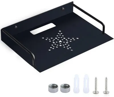 Obrázek produktu pro Univerzální nástěnný držák pro router, hliník, černý