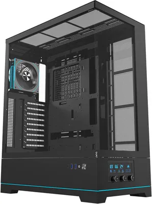 Image de darkFlash Darkflash DY451L PRO computer case (black) + 1 fan