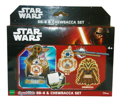 Produktbild von Aquabeads 30149 - Star Wars BB 8 und Chewbacca - Bastelset