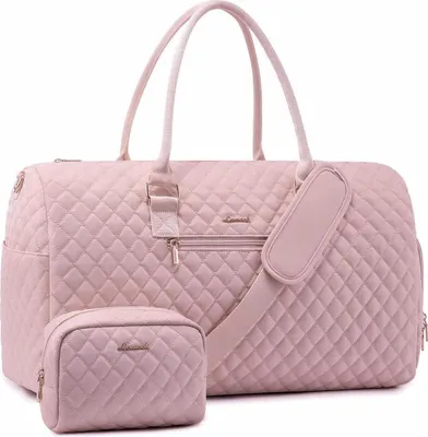 Produktbild von Sporttasche Damen LOVEVOOK Reisetasche Rosa wasserdicht mit Schuhfach & Nassfach