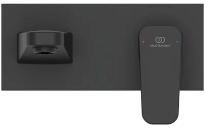 Immagine prodotto di Ideal Standard Ceraplan Robinetterie de lavabo murale encastrée, kit 2, saillie 166 mm, BD244XG, BD244XG