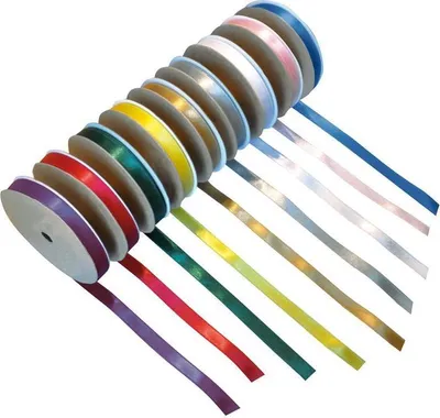Produktbild von Satinband 9 Rollen bunt sortiert