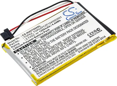 Produktbild von TECHTEK Akku Kompatibel mit [Navigon] 70 Easy, 70 Plus, 70 Premiun Ersetzt Topaz, für TOPAZPCZF1045003501