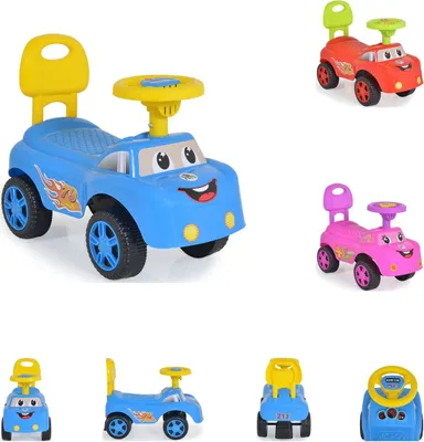 Obrázok produktu pre Moni jazdiace auto Keep Jazda 213 opierka, hudba, volant, od 24 mesiacov modrá