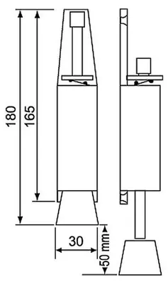 Produktbild von Türfeststeller (Oberfläche: weiß) Oberfläche: weiß