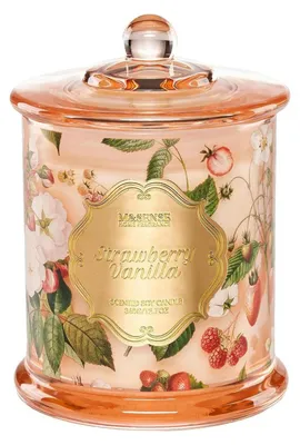 Produktbild von Duftkerze im Glas Erdbeere & Vanille 500g Sojawachs über 60 Stunden Brenndauer