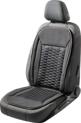 Produktbild von WALSER Auto-Sitzauflage Valtteri, Universelle PKW-Sitzauflage schwarz/rot, Auto-Sitzaufleger Sportoptik, Auto-Sitzschoner Vordersitze