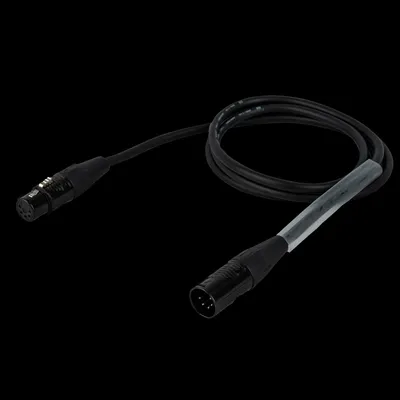Produktbild von DAP FLR08 - DMX/AES-EBU XLR/M 5P to XLR/F 5P 0,75 m - versilbert