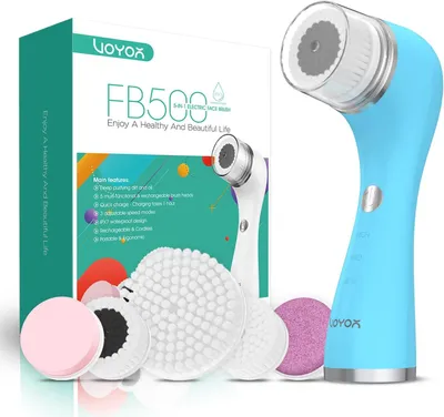Produktbild von Gesichtsreinigungsbürste 5-in-1, wiederaufladbar, wasserdicht, für Gesichtspflege