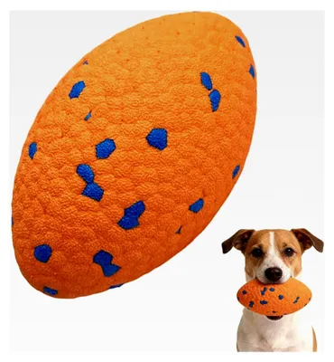 Produktbild von Interaktives Hundespielzeug Ball, unzerstörbarer Hundeball für Intelligenzspiele, robuster Ball für Hunde, schwimmfähig für Wasseraktivitäten, geeignet für alle Hunde, Orange