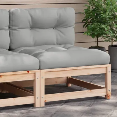 Produktbild von Cloris DesignMöbel Gartensofa ohne Armlehnen mit Kissen Massivholz Kiefer , Gartensofas 2024 Neu