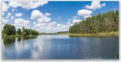 Produktbild von Glasbilder 140x70 Wandbild Druck auf Glas Wald See Landschaft