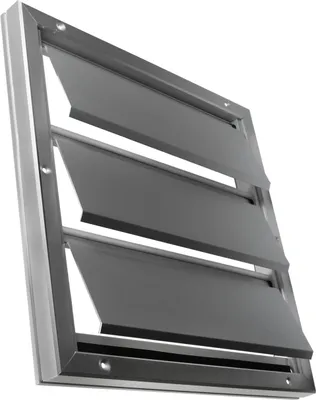 Produktbild von Überdruck Abluftgitter LG 3636 GL Lamellengitter Alu 355 x 355mm Lüftungsgitter