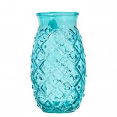 Immagine prodotto di Set 6 Bicchieri In Vetro Ananas Azzurro 70