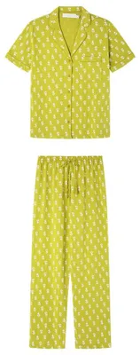 Imagen del producto de Pijama largo de Women'secret, colección Mix and Match, para mujer, color amarillo, talla XS