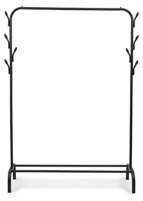 Image de Porte-vêtements avec espace de rangement pour chaussures, idéal pour les couloirs, les chambres et les dressings