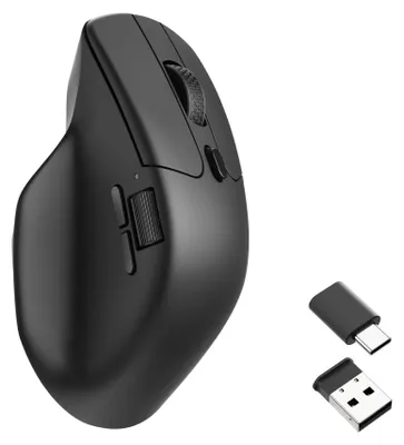 Productafbeelding van Keychron M6, versie voor rechtshandigen, optische sensor, draadloos (RF) + Bluetooth + USB Type-C, 26000 DPI, zwart