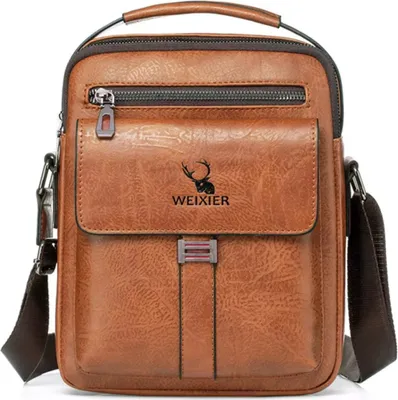 Obrázok produktu pre Pánska Crossbody Taška WEIXIER EV-36166 - Hnedá2 KP36166