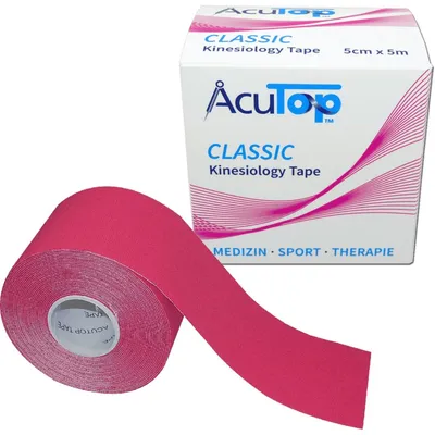 Produktbild von AcuTop® Classic Kinesiology Tape 5 cm x 5 m : Pink Produktfarbe: Pink