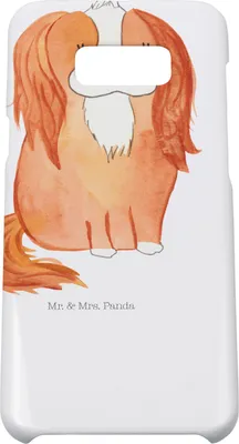 Produktbild von Mr. & Mrs. Panda Samsung Galaxy S8 plus Handyhülle  Hund Cavalier King Charles Spaniel - Weiß - Geschenk, Handycover, Sprüche, Cockerspaniel, Schlappohren, Cover, Handy