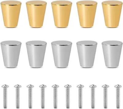 Obrázek produktu pro Kovové nabíjecí konektory – sada 10 kusů – zlatá a stříbrná barva