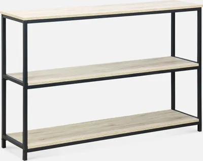 Produktbild von sweeek - Metallregal mit Ablagen in Holzdesign - Schwarz