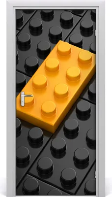 Produktbild von Tulup Türaufkleber 95x205 cm Dekorative Aufkleber Selbstklebend Wasserdichte Tapete Abnehmbar Schlafzimmer Wohnzimmer Wohnkultur - Lego Wand