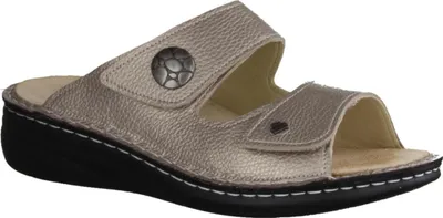 Zdjęcie produktu dla Finn Comfort Moorea – supermiękkie klapki damskie, skóra, beżowe, z wyjmowanymi wkładkami – marka Finn Comfort, beżowe, skóra (arizona)