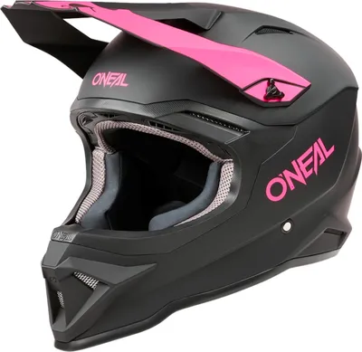 Produktbild von Oneal 1SRS Solid Motocross Helm, schwarz matt/pink, 2XL (63/64)