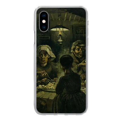 Produktbild von MuchoWow® Handyhülle Schutzhülle Hülle für iPhone X Die Kartoffelesser - Vincent van Gogh Silikon Softcase Handy Hülle - Handyhülle
