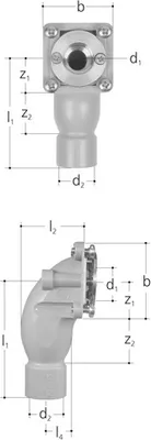 Produktbild von Sanipex Dose für UP-Spülkasten mit Kunststoff-Flansch 5402 R 1/2 x 16 mm