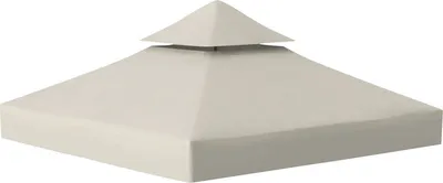 Image de Yakimz Toit de remplacement Toit de pavillon Toit double 3x3M Bâche de toit pour abri