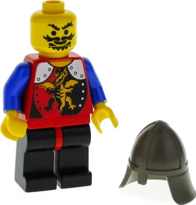 Produktbild von 1x Lego Minifigur Ritter 2 Castle Dragon Knights Helm 3844 973pb0105 cas016