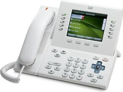 Produktbild von Cisco 8961, 640 x 480 Pixel, 127 mm (5 "), 200 Eintragungen, G.711a, G.722, G.729a, iLBC, DHCP, TFTP, DNS, RTCP, SIP, 1.57 kg