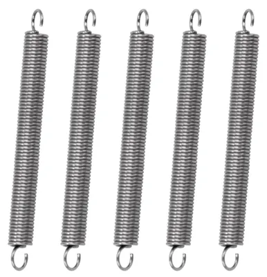 Zugfedern mit Haken, 30 mm, Edelstahl, 20 Stück, 0,4 mm Drahtdurchmesser